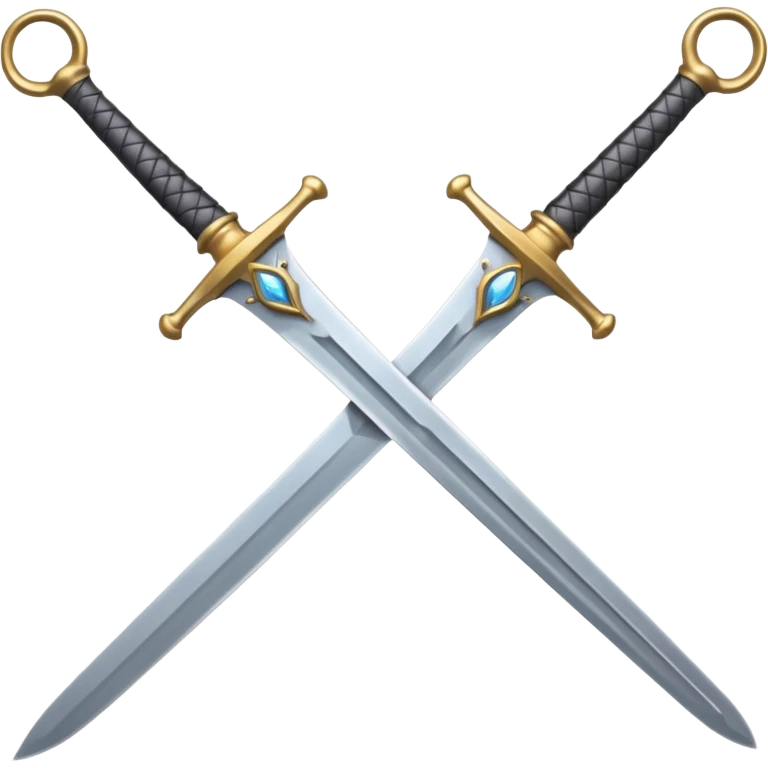rapir sword, with round handle emoji