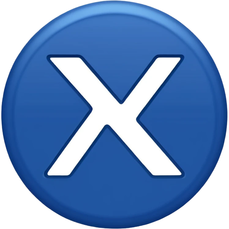 Dark blue checkmark for social media. emoji