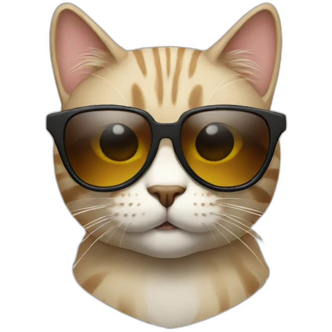 Cat with sunglasses emoji