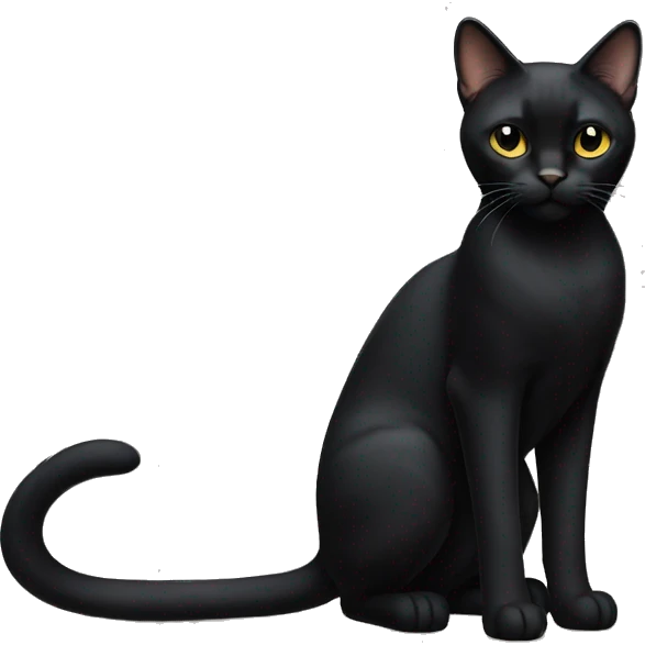 bombay cat standing upright emoji