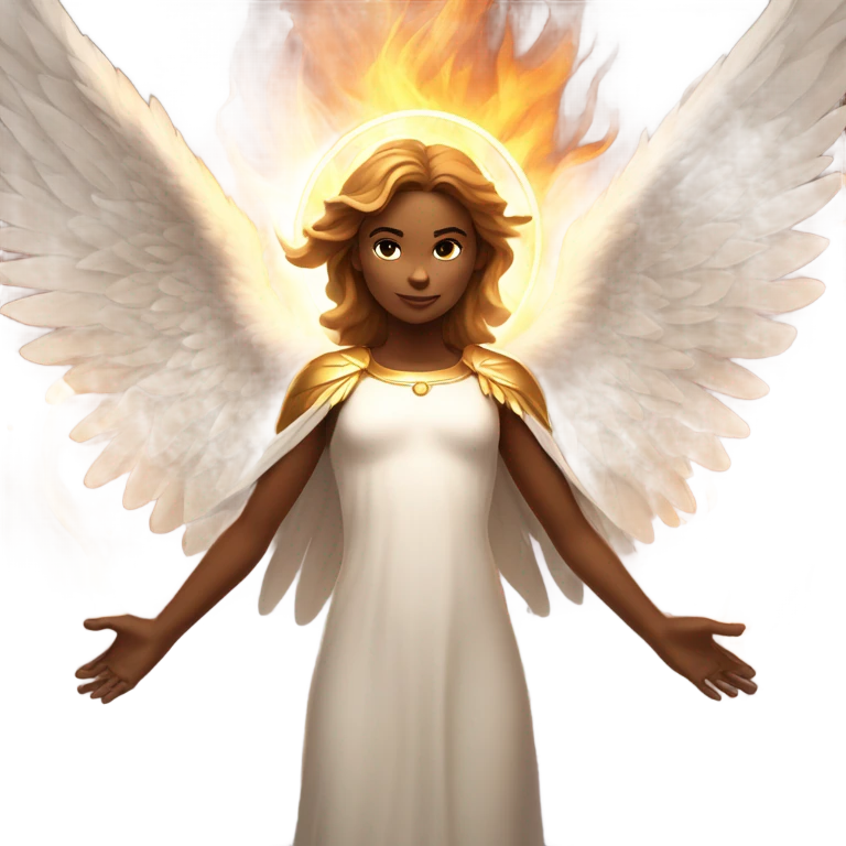 angel, surrounded by fire
 emoji