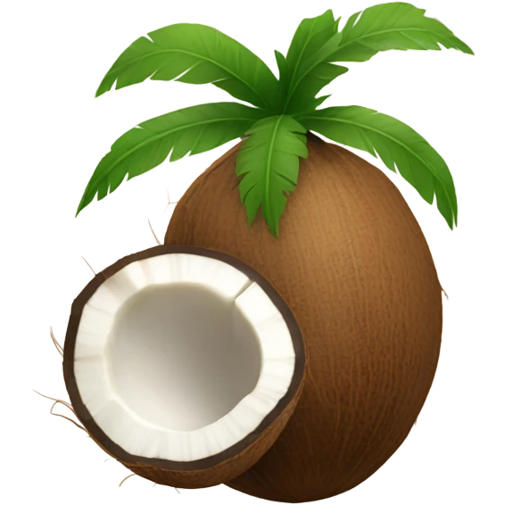  whole coconut with tube inside emoji