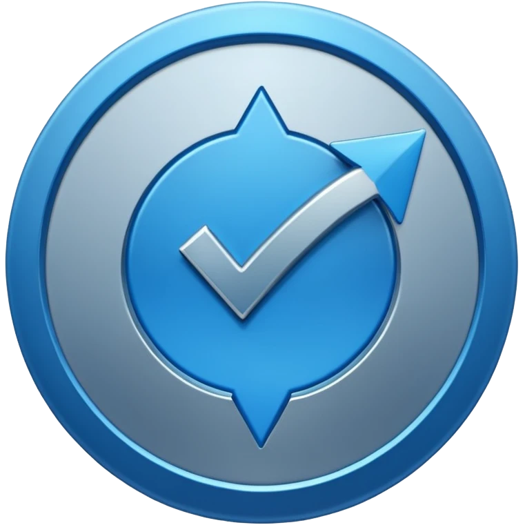 Mack a one Instagram blue tick in circle and aroows emoji