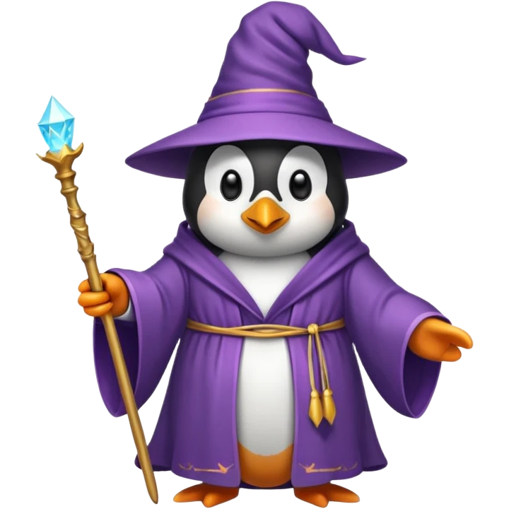 Penguin Wizard emoji