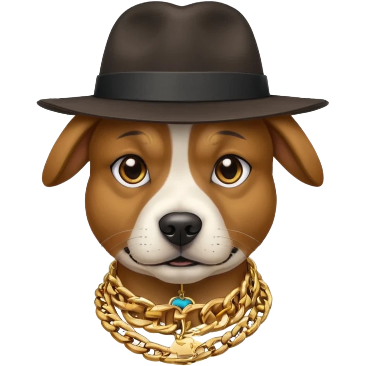 Gangster dog emoji