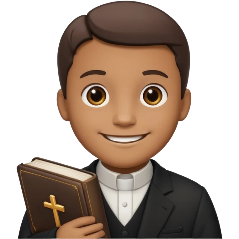 The priest presiding over the wedding emoji