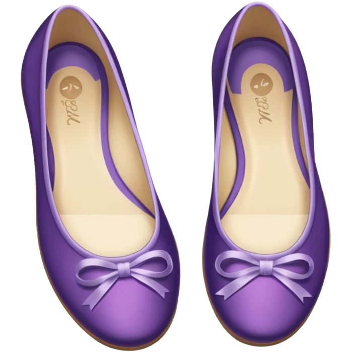 purple ballet flats emoji