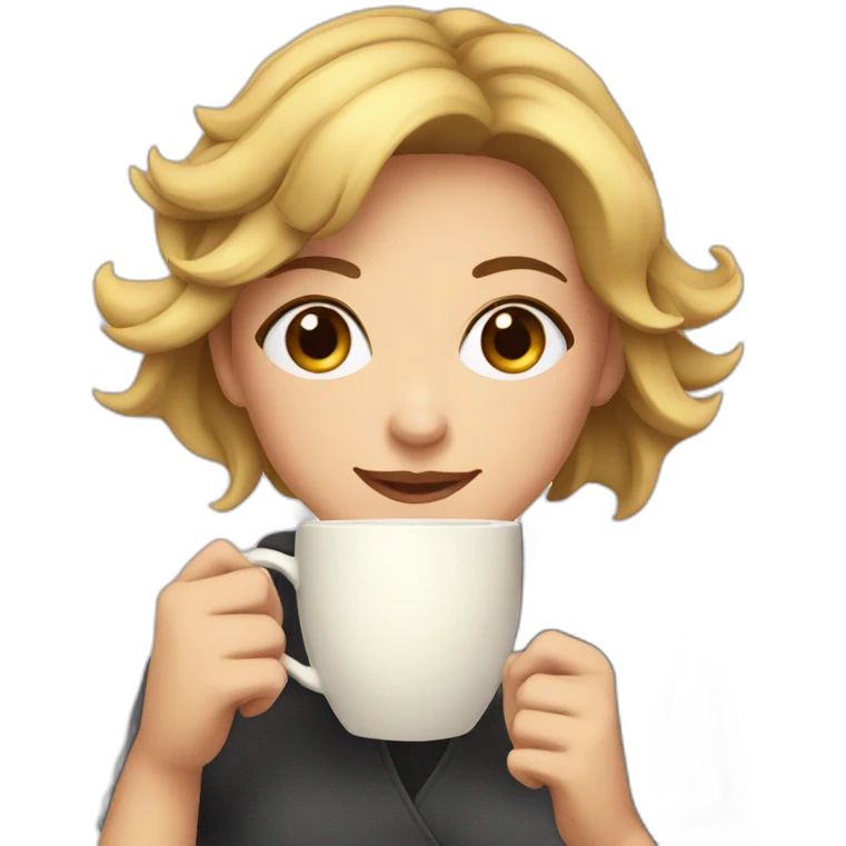 karin drinking coffee emoji