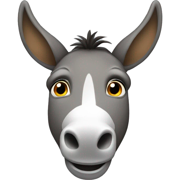 donkey holding ears emoji