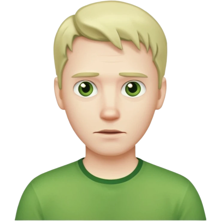 freeze man  with green shirt emoji