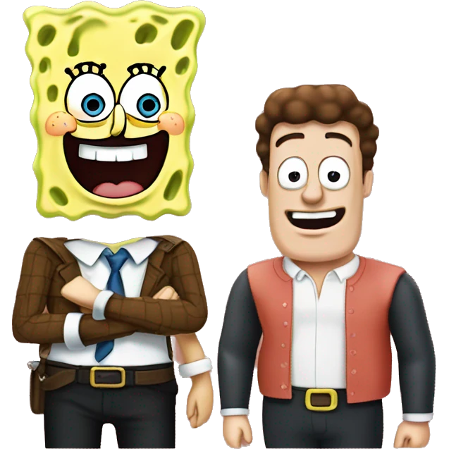 SpongeBob with Patrick  emoji