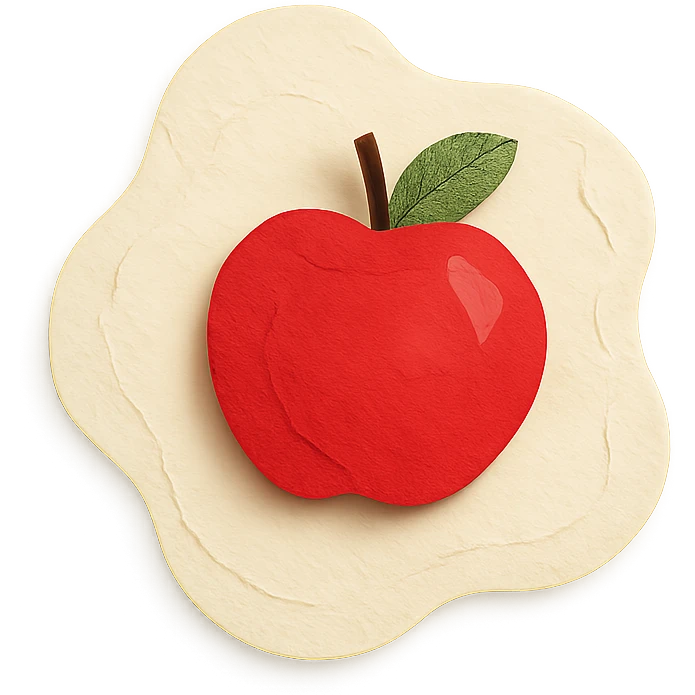 apple fried emoji
