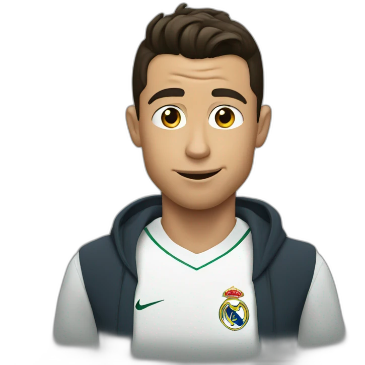 Shy Cristiano Ronaldo emoji