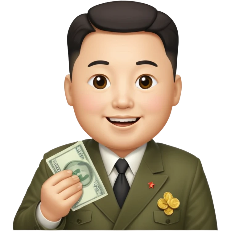 kim jong un holding money emoji