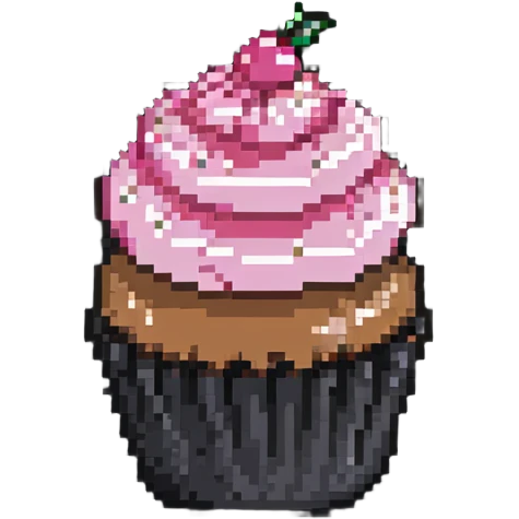 cupcake with pink icing emoji