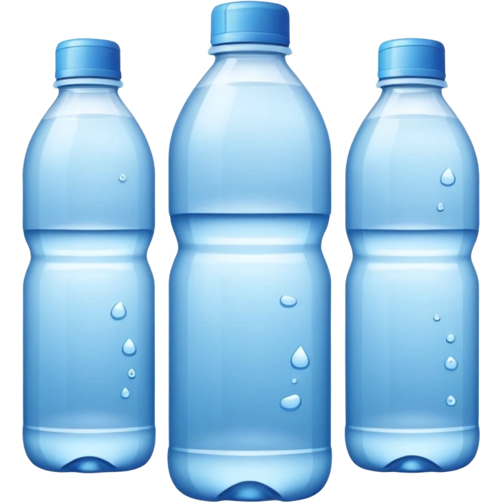 botellas de agua emoji