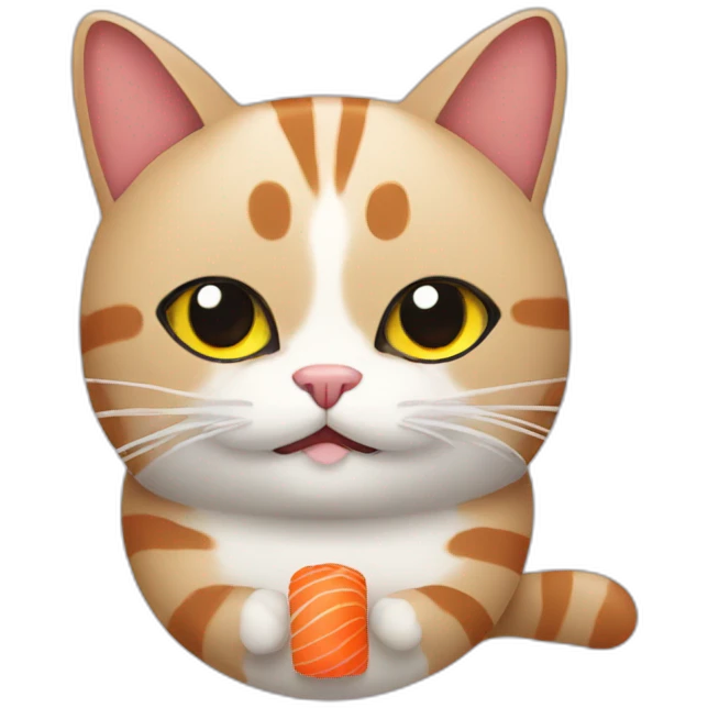 cat sushi emoji
