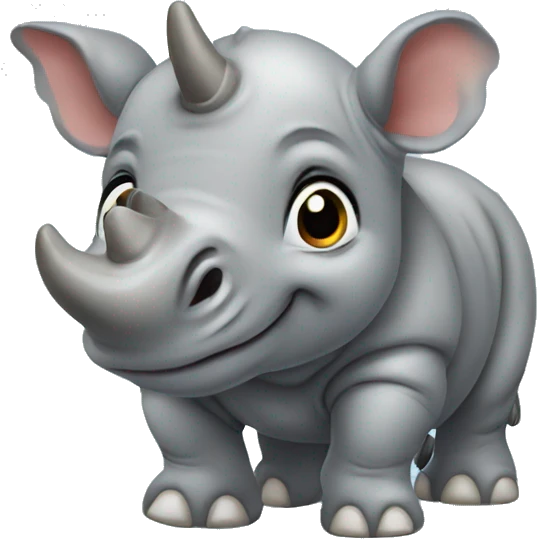 baby rhinoceros emoji