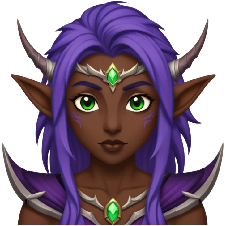 A night elf from world of warcraft emoji