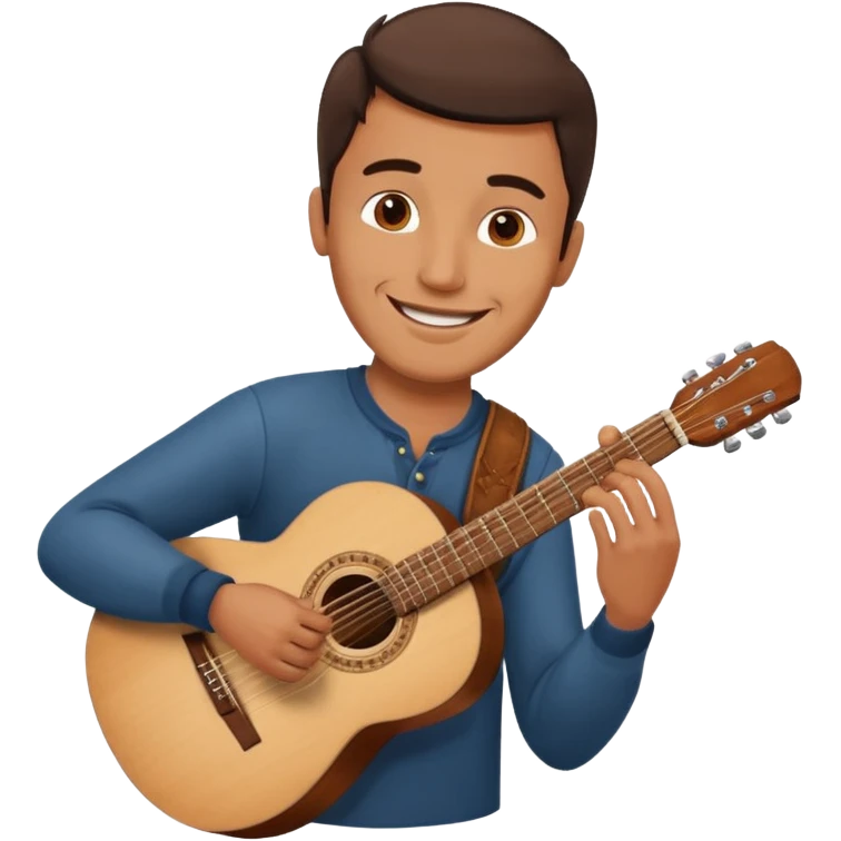 Spanish man playing guitar emoji