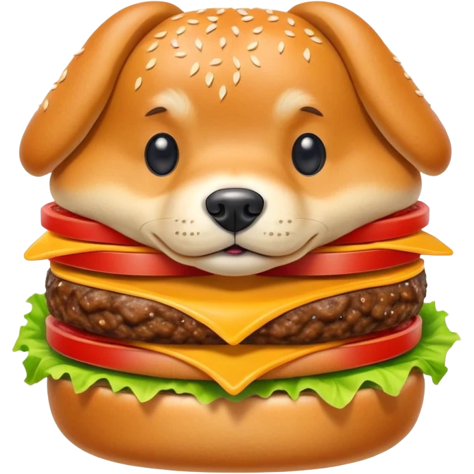 Dog burger emoji