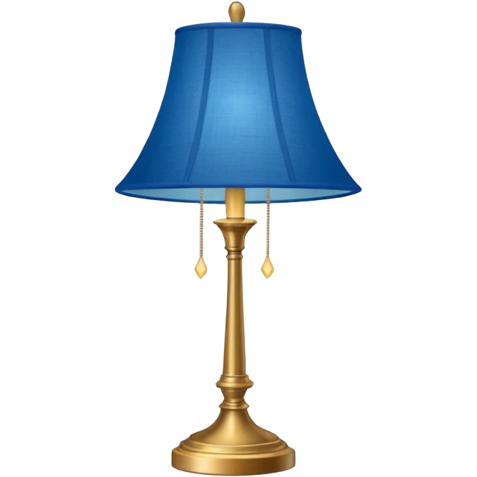 lamp with blue lampshade emoji