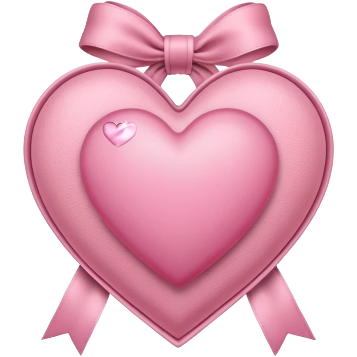 sakura heart with a velvet ribbon emoji