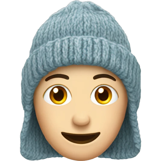 Knitted wool cap emoji