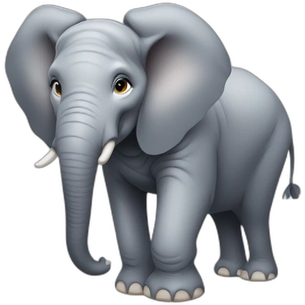 Big fat female elephant emoji