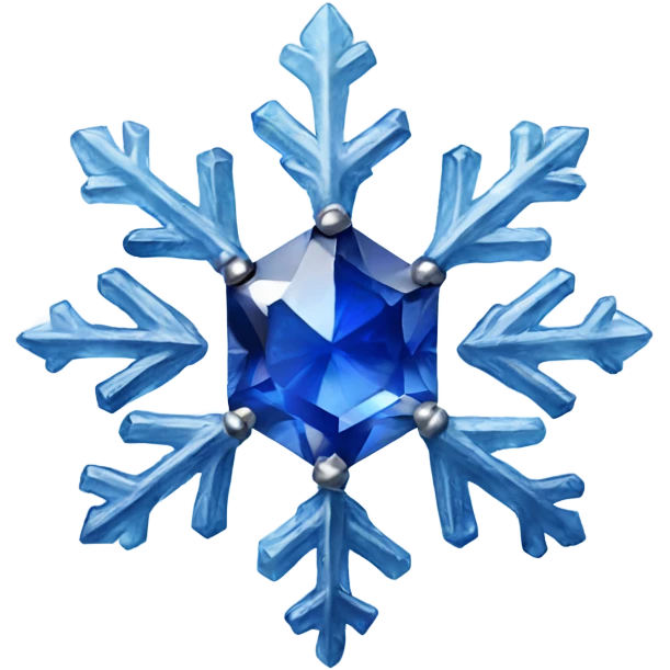 sapphire gemlike snowflake emoji
