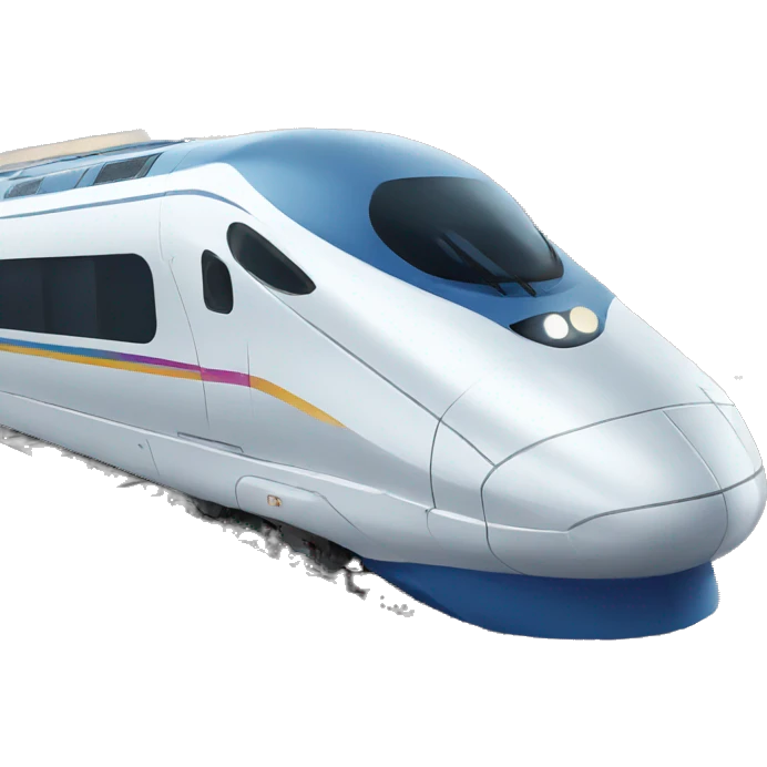 cute high speed train emoji
