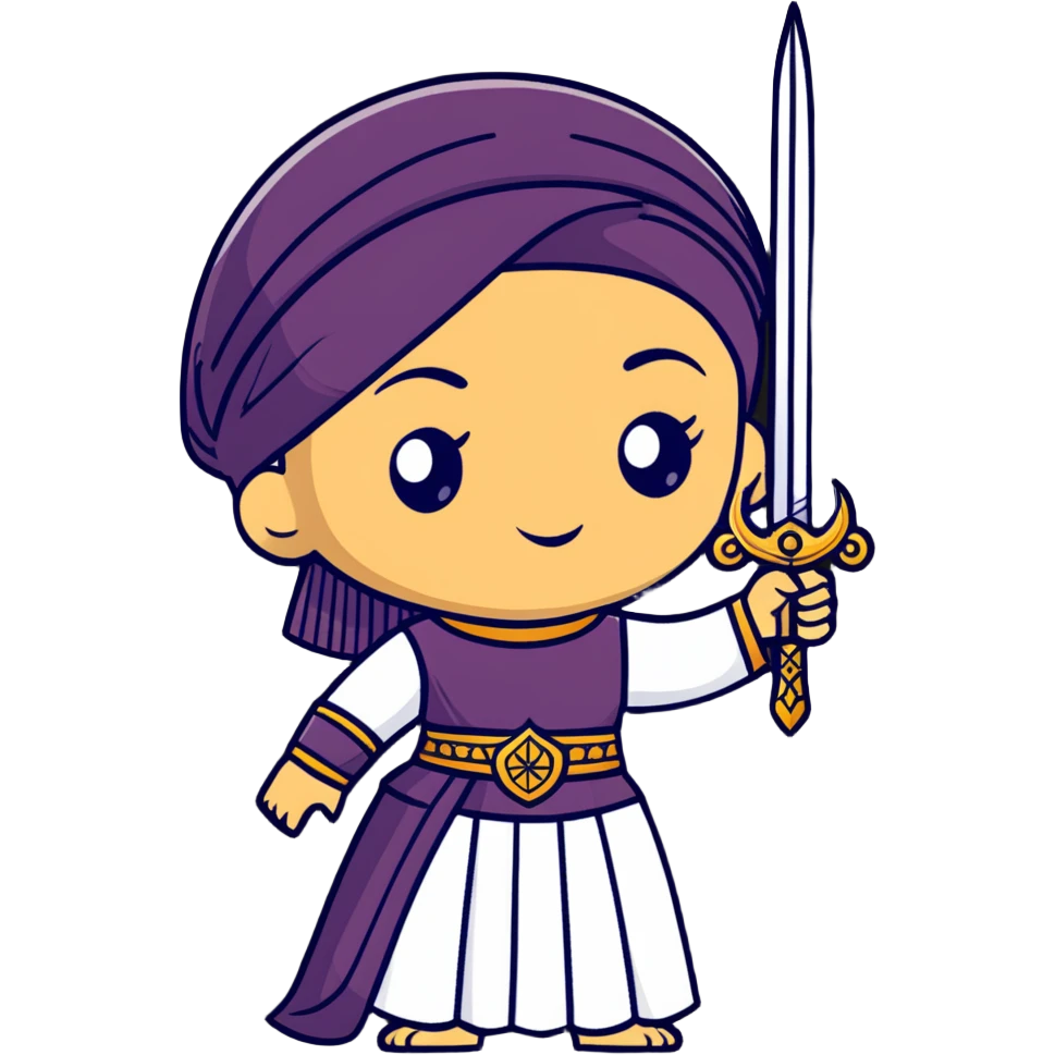 Ottoman empire sultana with sword and no Hair shpwing looking like bala sultana wife of Osman 1  emoji