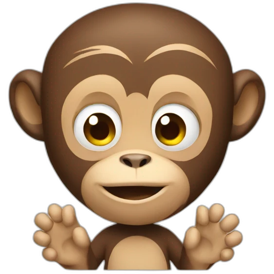 monkey with hands emoji