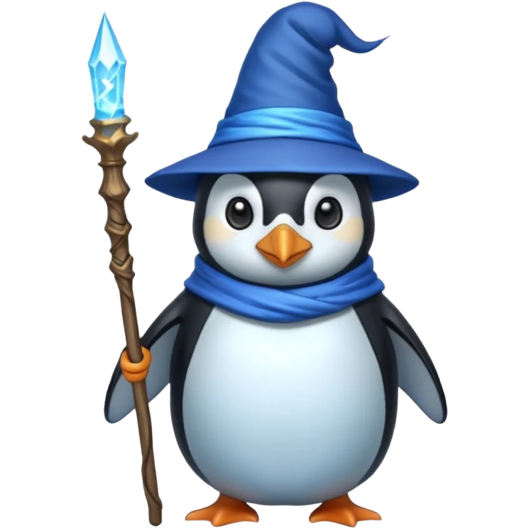 Penguin Wizard emoji