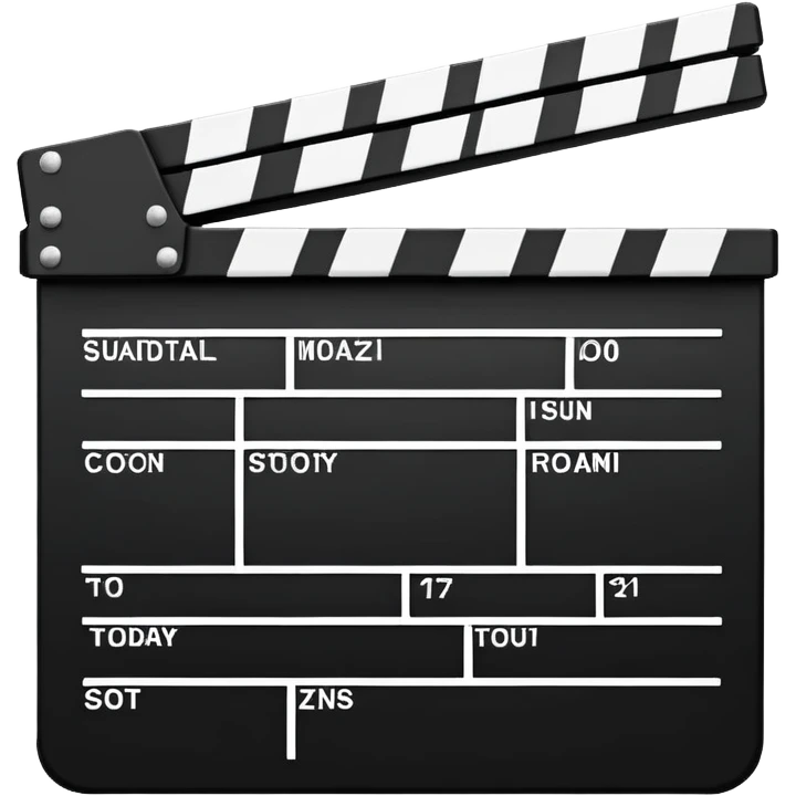 movie clapperboard emoji