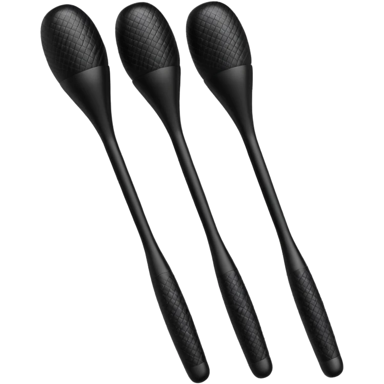 two black massage wands  emoji