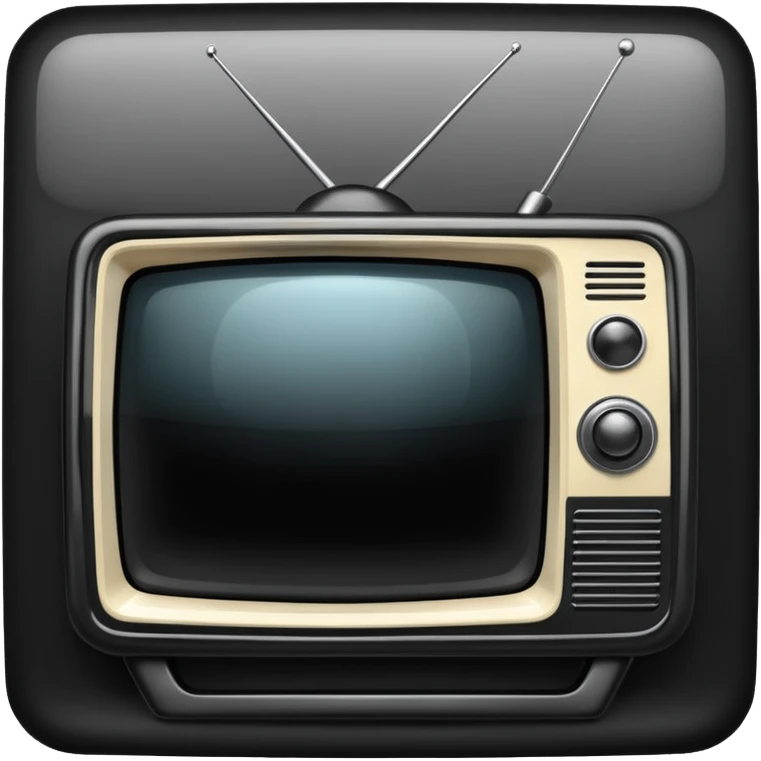 retro television emoji