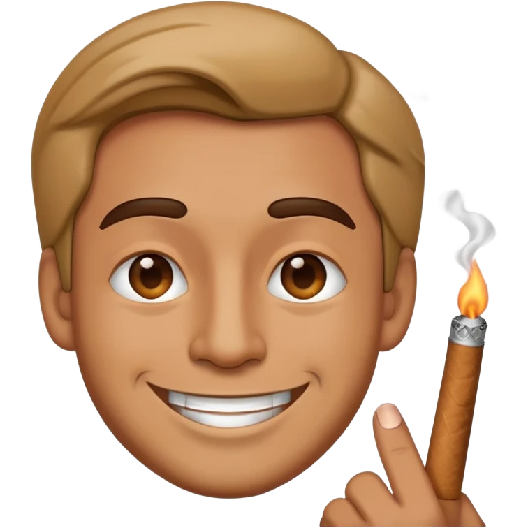 Man emoji smoking emoji