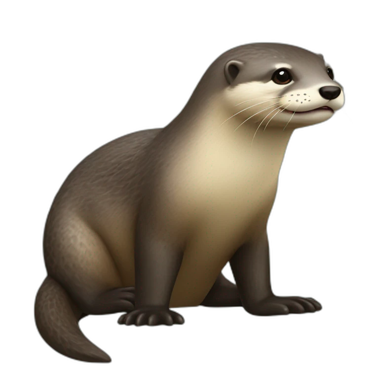 Loutre sur tortu emoji