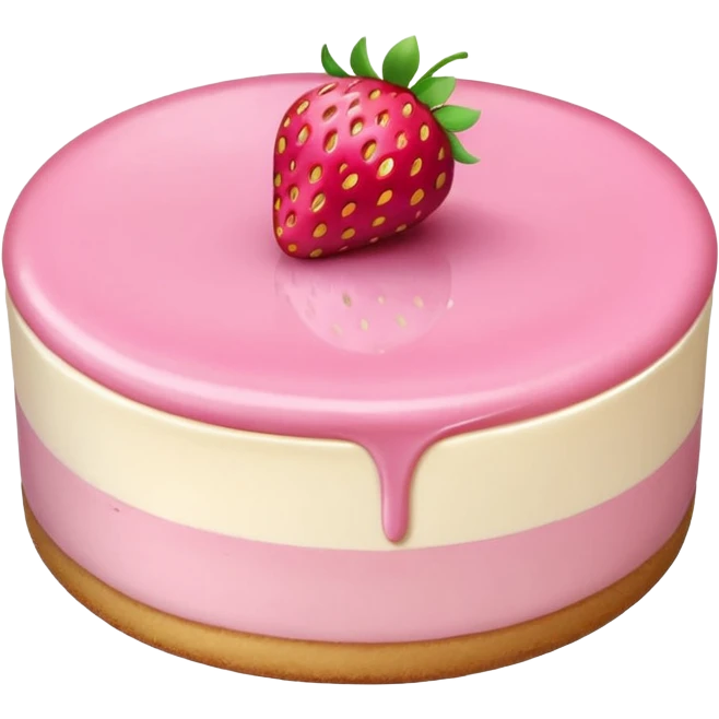 strawberry mousse cheesecake emoji