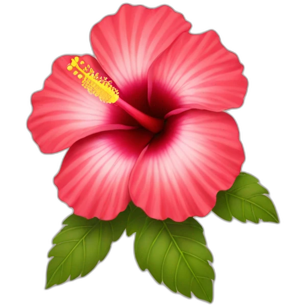 Hibiscus with protection emoji