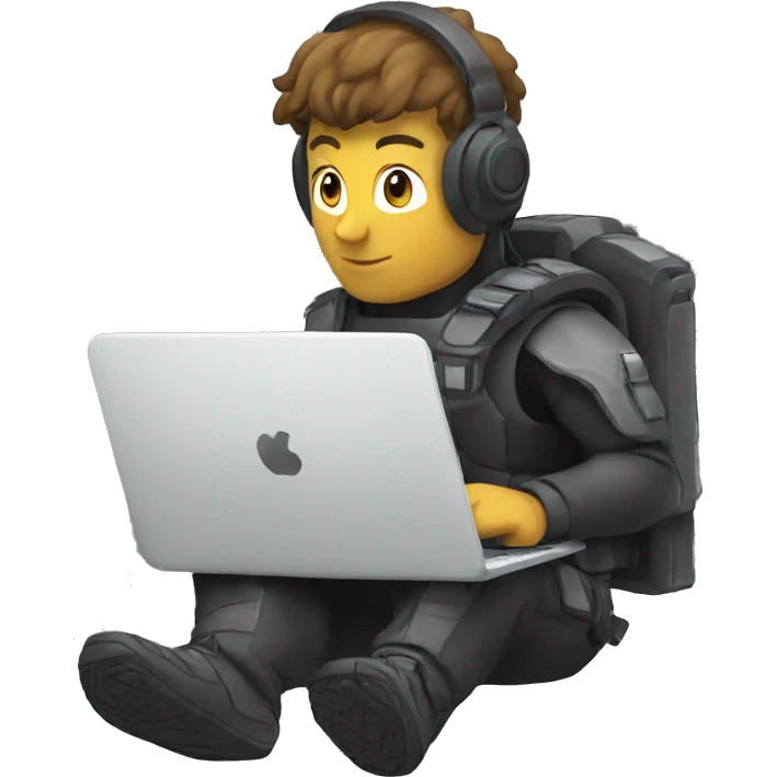 cybersportsman with laptop emoji