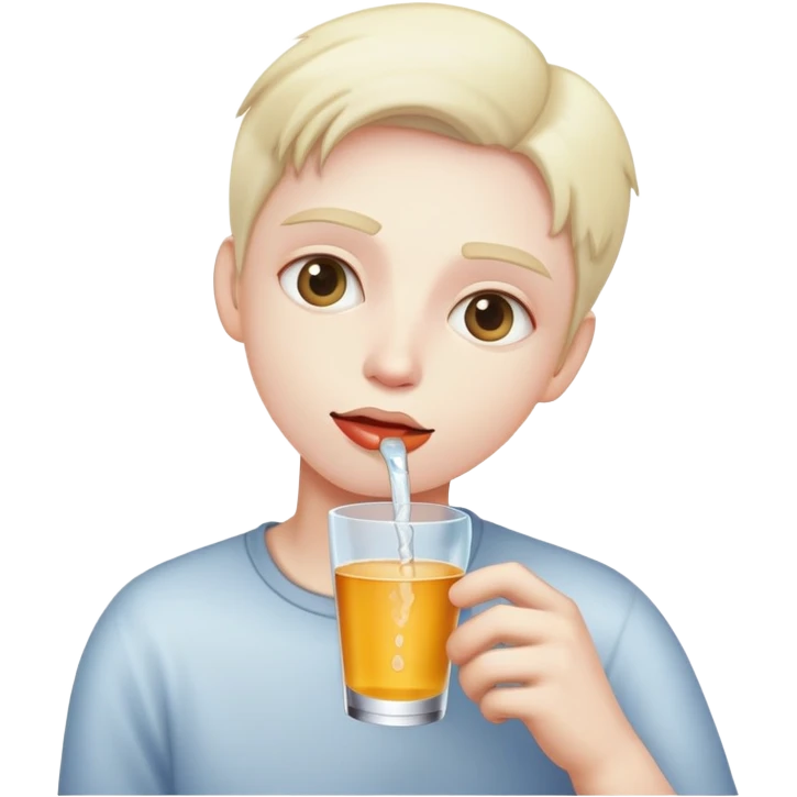 Thirsty face emoji