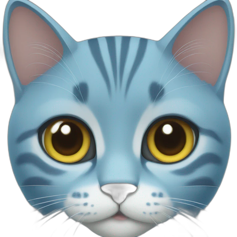 Blue russian cat emoji