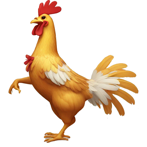 Dancing chicken emoji