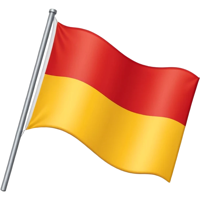 a flag that is half the polish flag and half the macedonian flag emoji