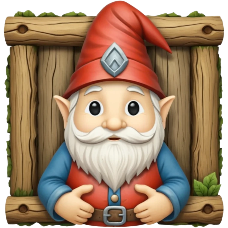 Wood carving. Of knome emoji