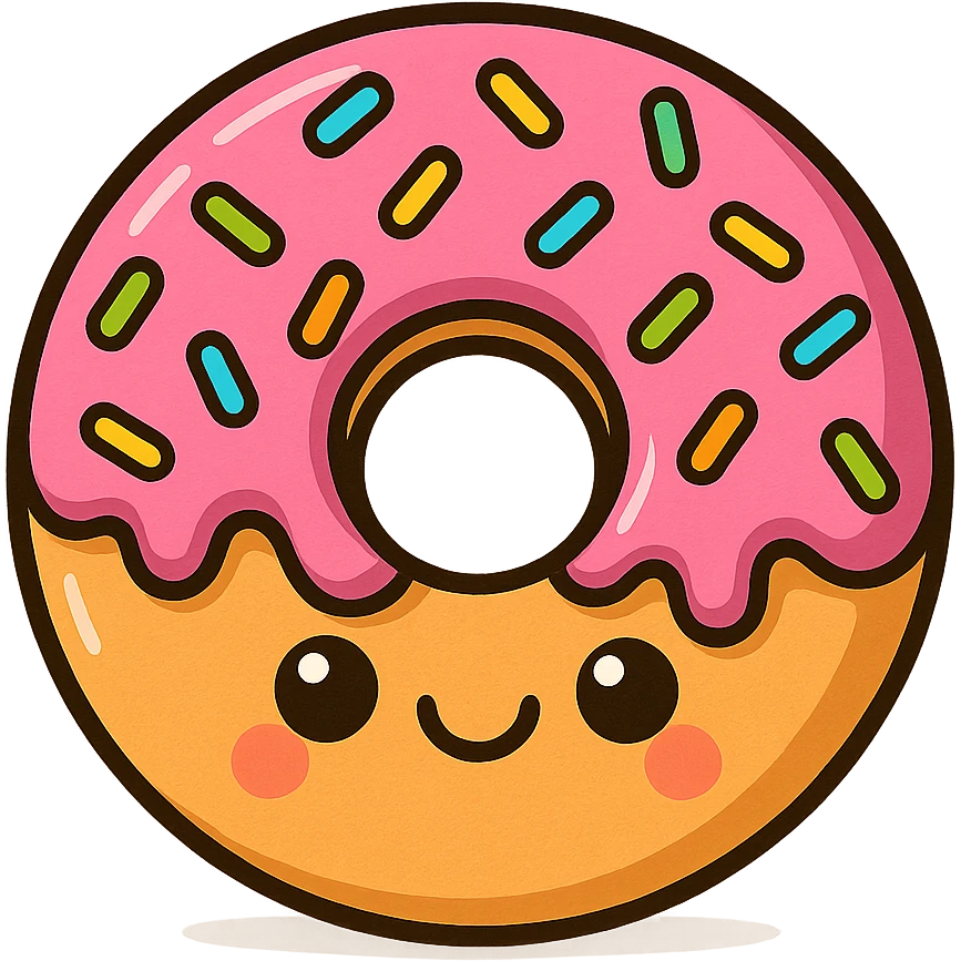 cute donut emoji