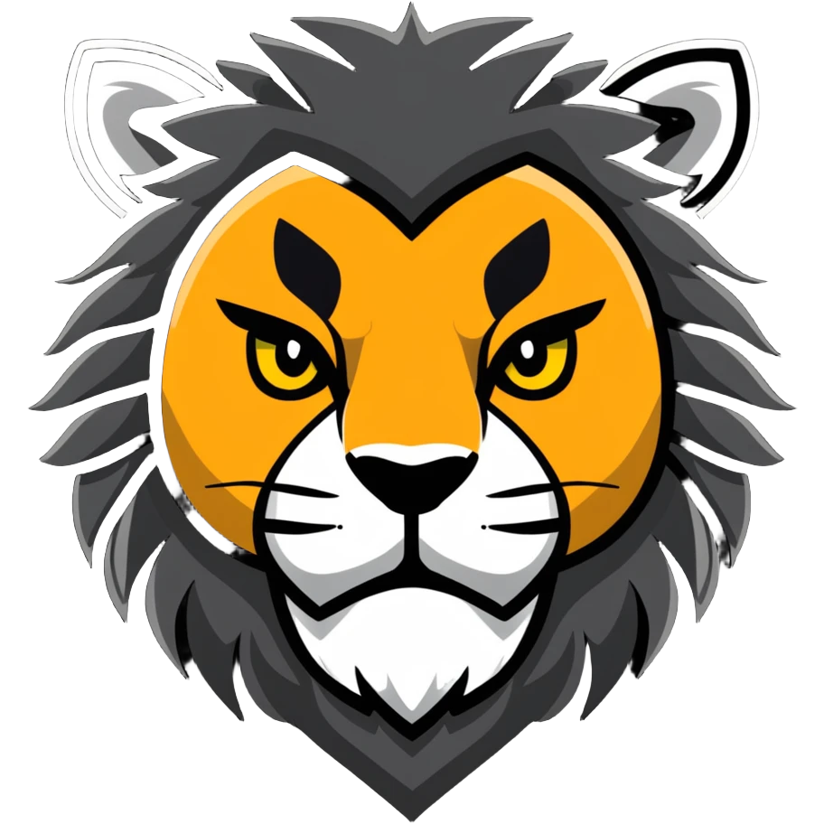 fierce lion face emoji