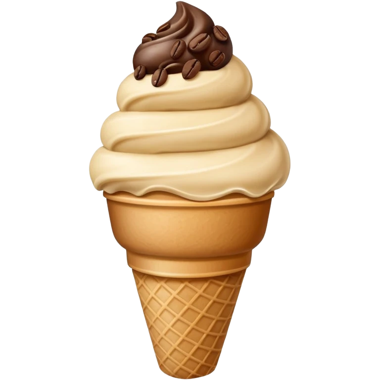 bolitas de helado de cafe con semilla de cafe  emoji